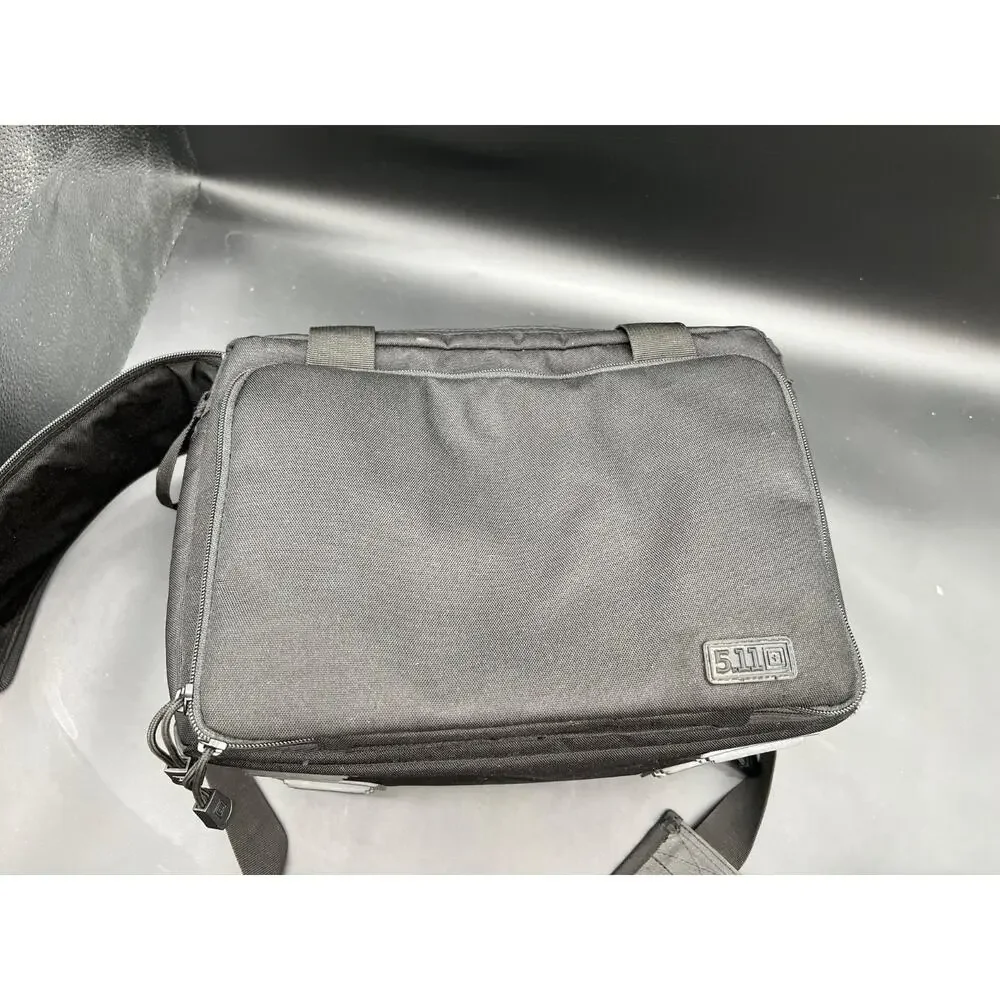 5.11 Tactical Range Bag Black Padded Handgun Gear Organizer Shoulder Carry Case - Picture 4 of 9